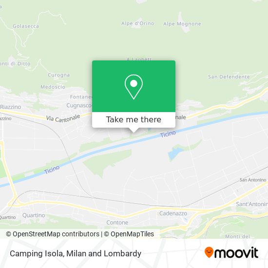 Camping Isola map