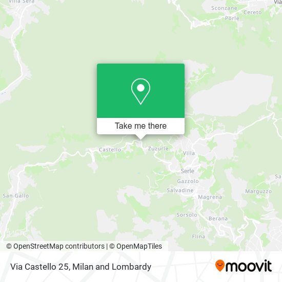 Via Castello 25 map