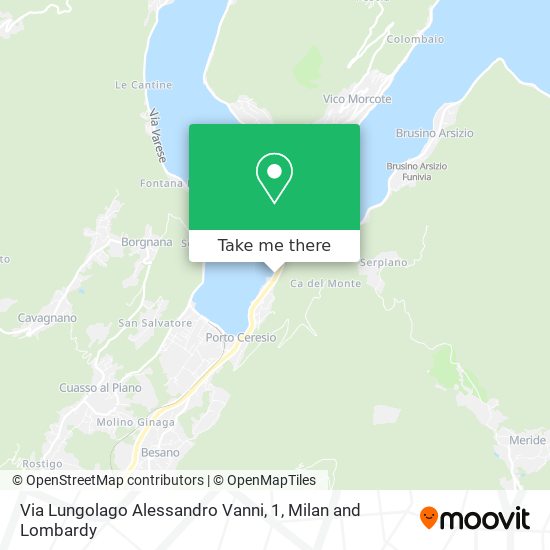 Via Lungolago Alessandro Vanni, 1 map