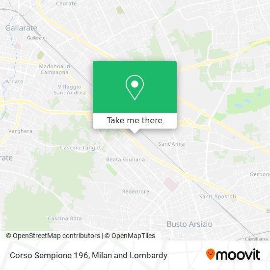 Corso Sempione 196 map