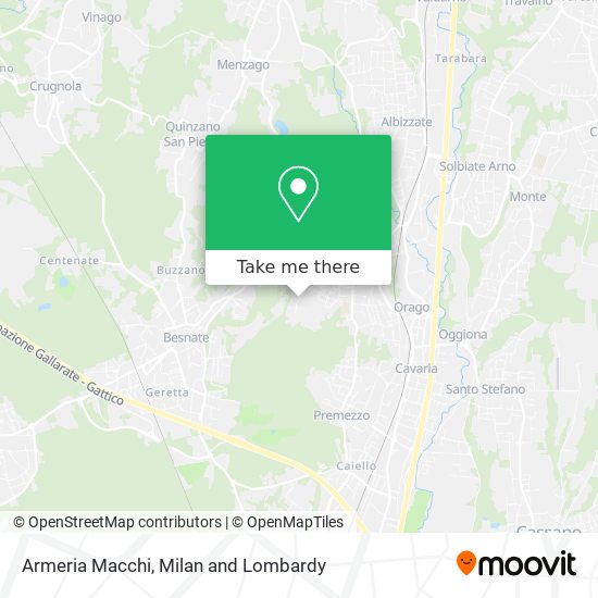 Armeria Macchi map