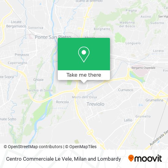Centro Commerciale Le Vele map