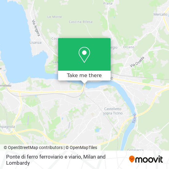 Ponte di ferro ferroviario e viario map