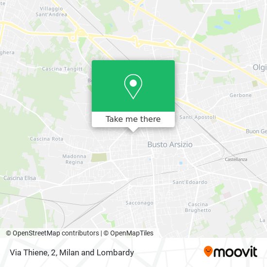 Via Thiene, 2 map