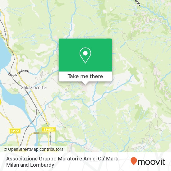 Associazione Gruppo Muratori e Amici Ca' Martì map