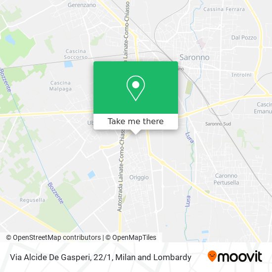 Via Alcide De Gasperi, 22/1 map