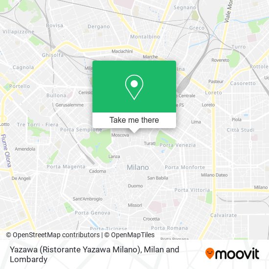 Yazawa (Ristorante Yazawa Milano) map