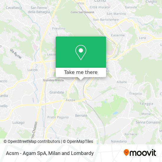 Acsm - Agam SpA map