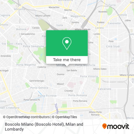 Boscolo Milano (Boscolo Hotel) map