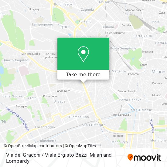 Via dei Gracchi / Viale Ergisto Bezzi map