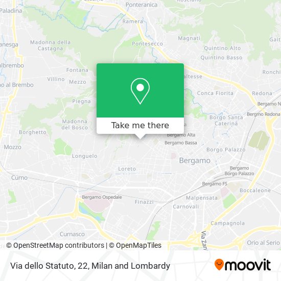 Via dello Statuto, 22 map
