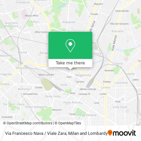 Via Francesco Nava / Viale Zara map
