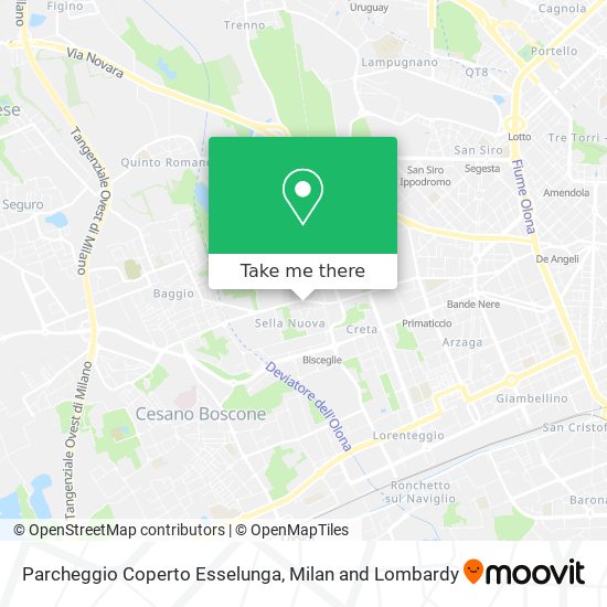 Parcheggio Coperto Esselunga map