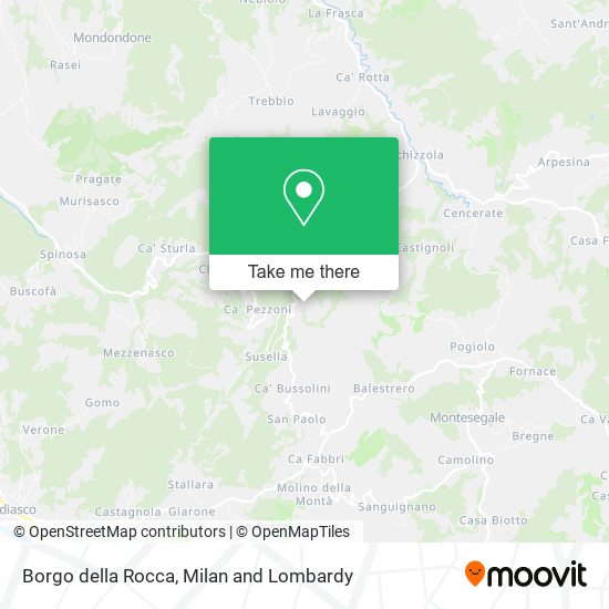 Borgo della Rocca map