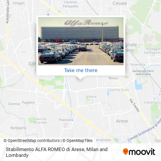 Stabilimento ALFA ROMEO di Arese map