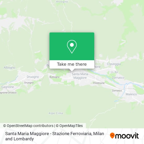 Santa Maria Maggiore - Stazione Ferroviaria map