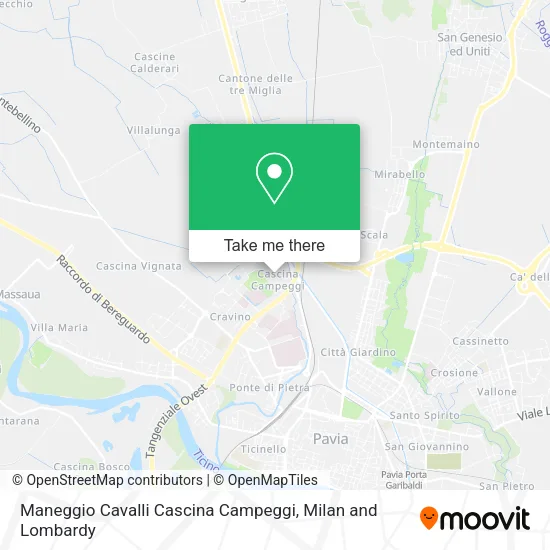 Maneggio Cavalli Cascina Campeggi map