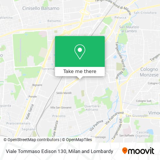 Viale Tommaso Edison 130 map