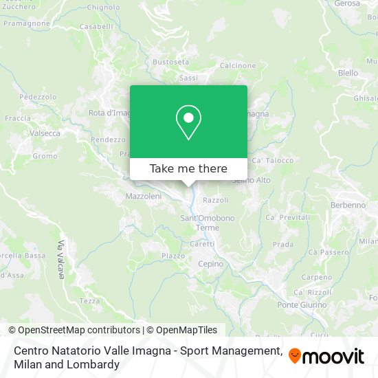 Centro Natatorio Valle Imagna - Sport Management map