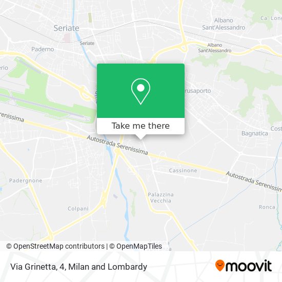 Via Grinetta, 4 map