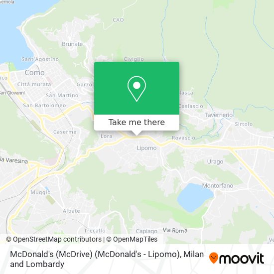 McDonald's (McDrive) (McDonald's - Lipomo) map