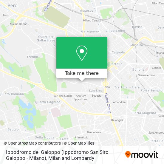 Ippodromo del Galoppo (Ippodromo San Siro Galoppo - Milano) map