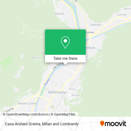 Casa Anziani Greina map