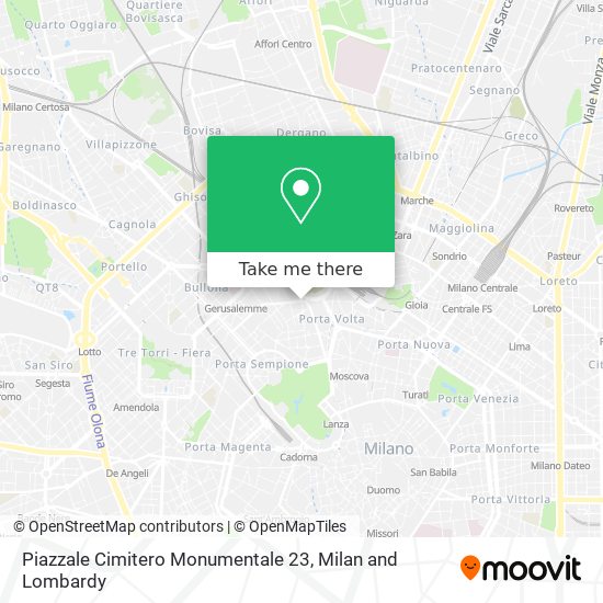 Piazzale Cimitero Monumentale 23 map
