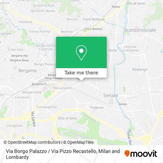 Via Borgo Palazzo / Via Pizzo Recastello map