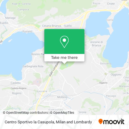 Centro Sportivo la Casupola map