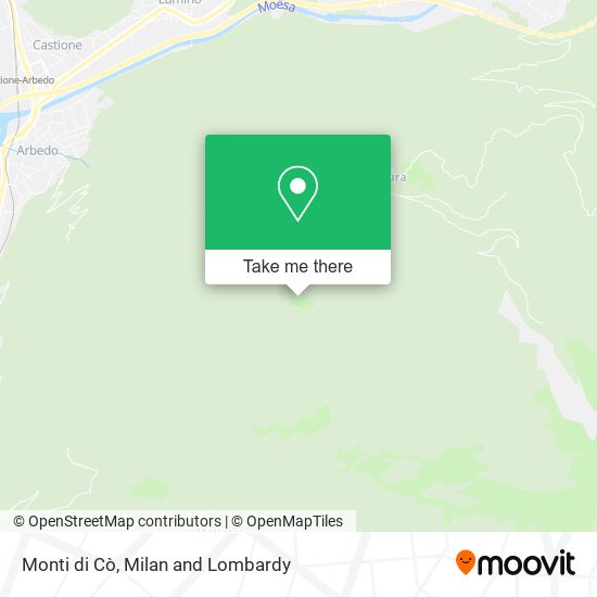 Monti di Cò map