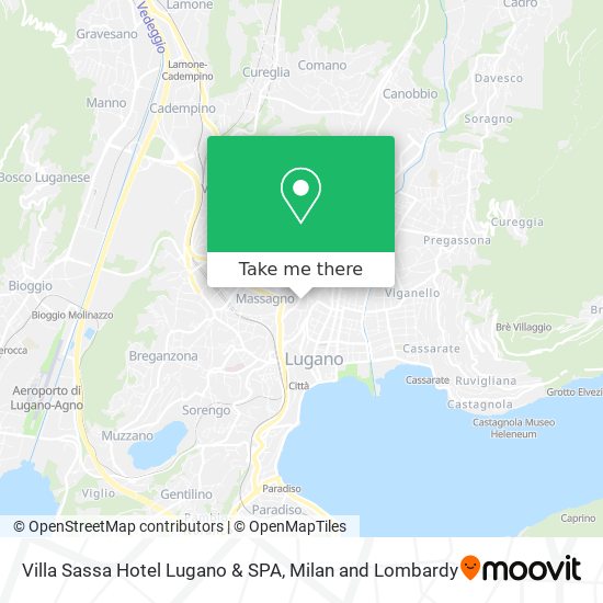 Villa Sassa Hotel Lugano & SPA map