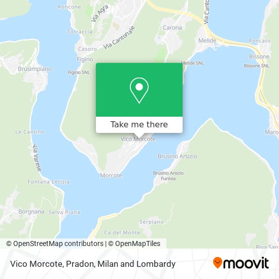 Vico Morcote, Pradon map