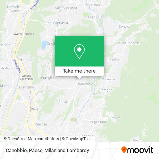 Canobbio, Paese map