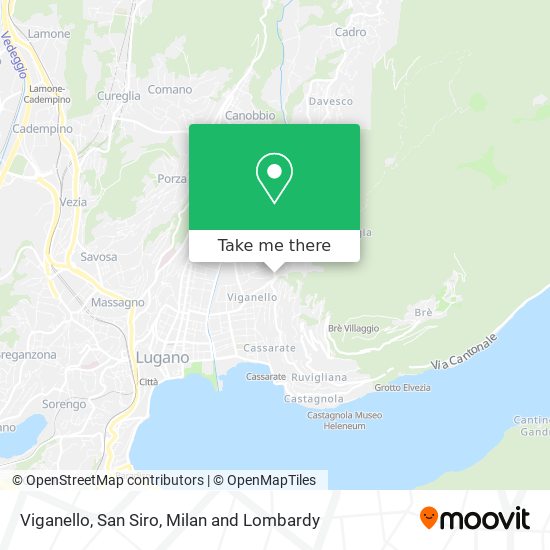 Viganello, San Siro map
