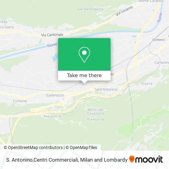 S. Antonino,Centri Commerciali map