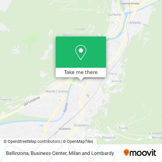 Bellinzona, Business Center map