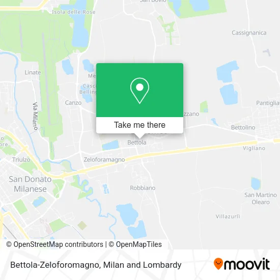 Bettola-Zeloforomagno map