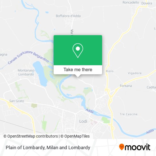Plain of Lombardy map