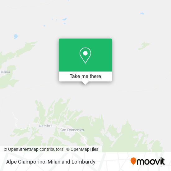 Alpe Ciamporino map