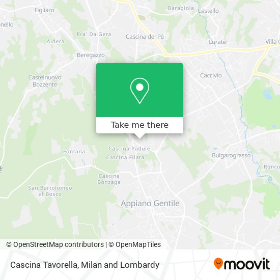 Cascina Tavorella map