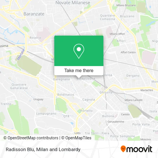 Radisson Blu map