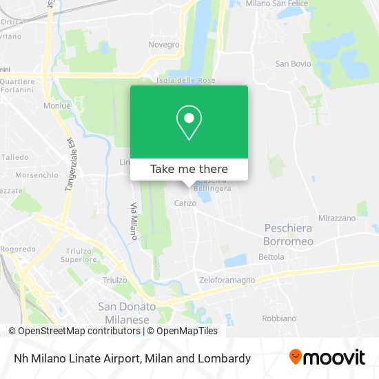 Nh Milano Linate Airport map