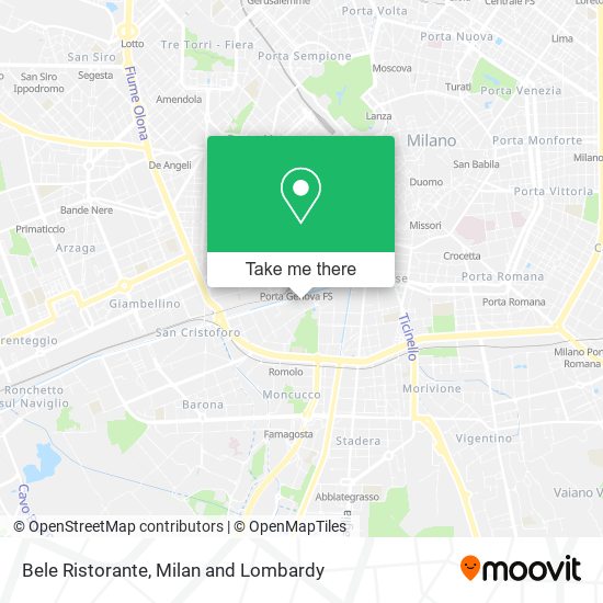 Bele Ristorante map