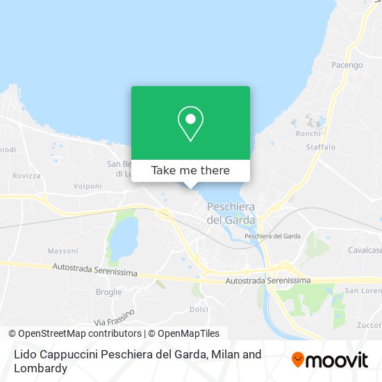Lido Cappuccini Peschiera del Garda map