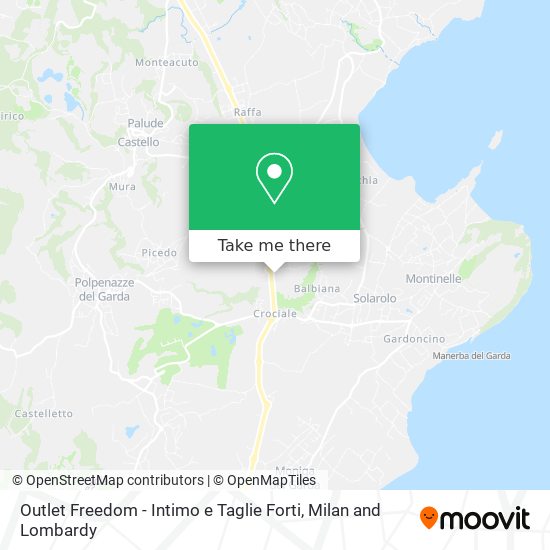 Outlet Freedom - Intimo e Taglie Forti map