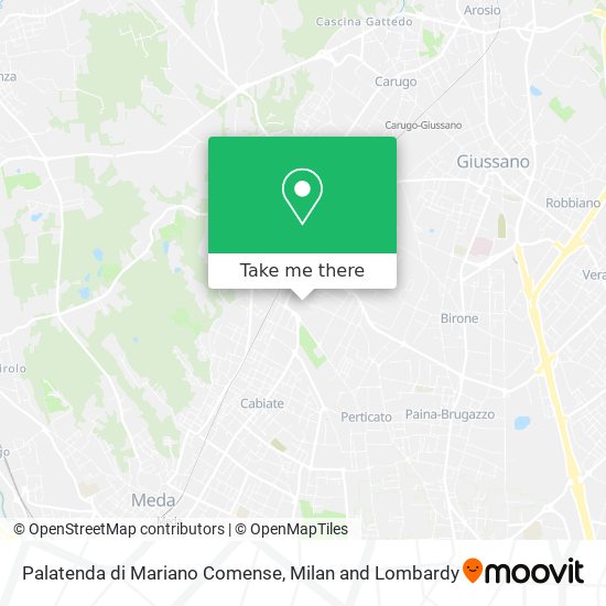 Palatenda di Mariano Comense map