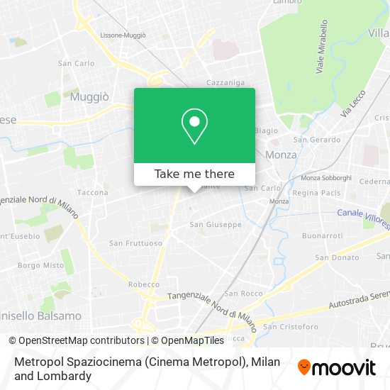 Metropol Spaziocinema (Cinema Metropol) map