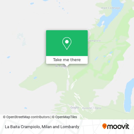 La Baita Crampiolo map
