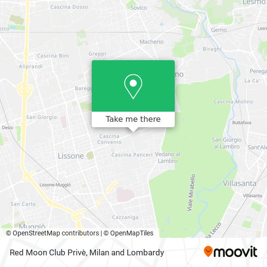 Red Moon Club Privè map